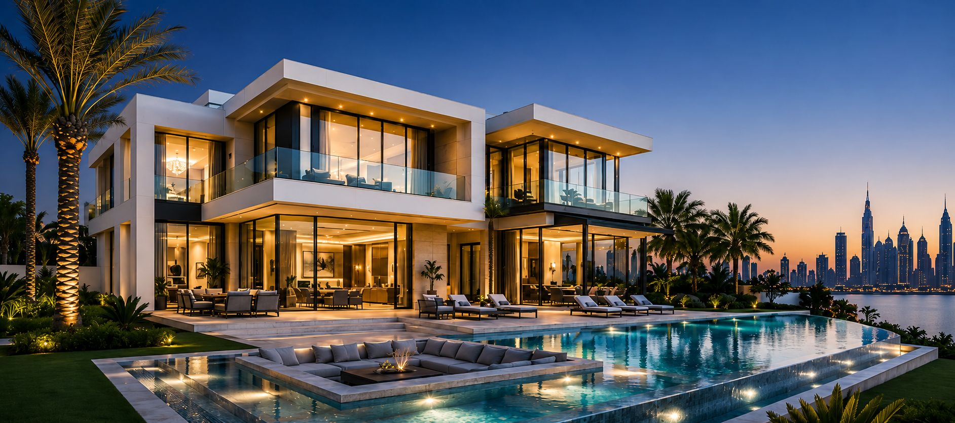 Luxury villa in Dubai with private pool